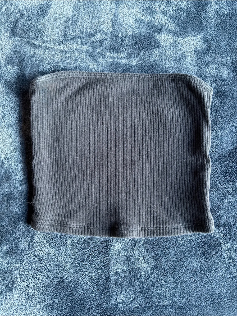 Hollister Ribbed Black Tube Top